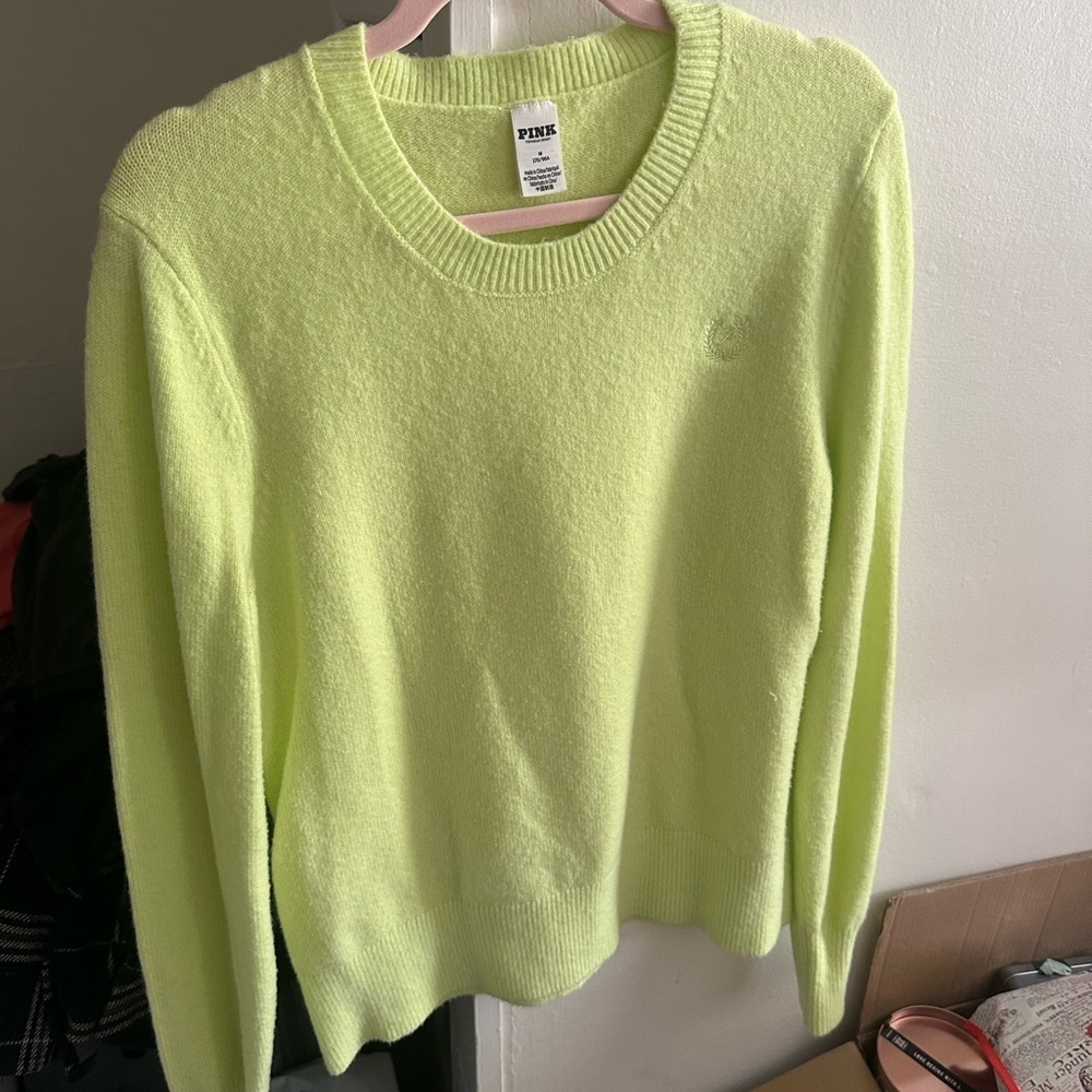 PINK Victoria's Secret Women's Lime Sweater